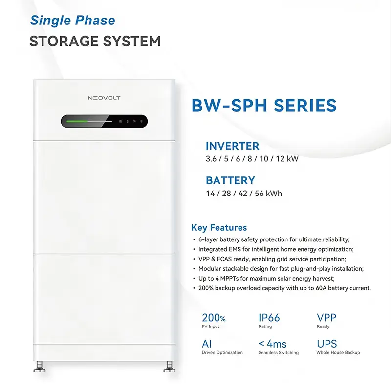 Modul Baterai LiFePO4 7kWh yang Dapat Ditumpuk